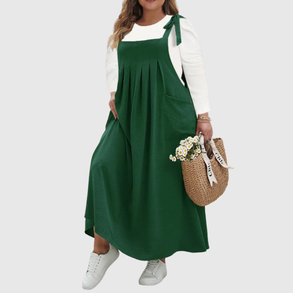 Tie Shoulder Plus Size Dress