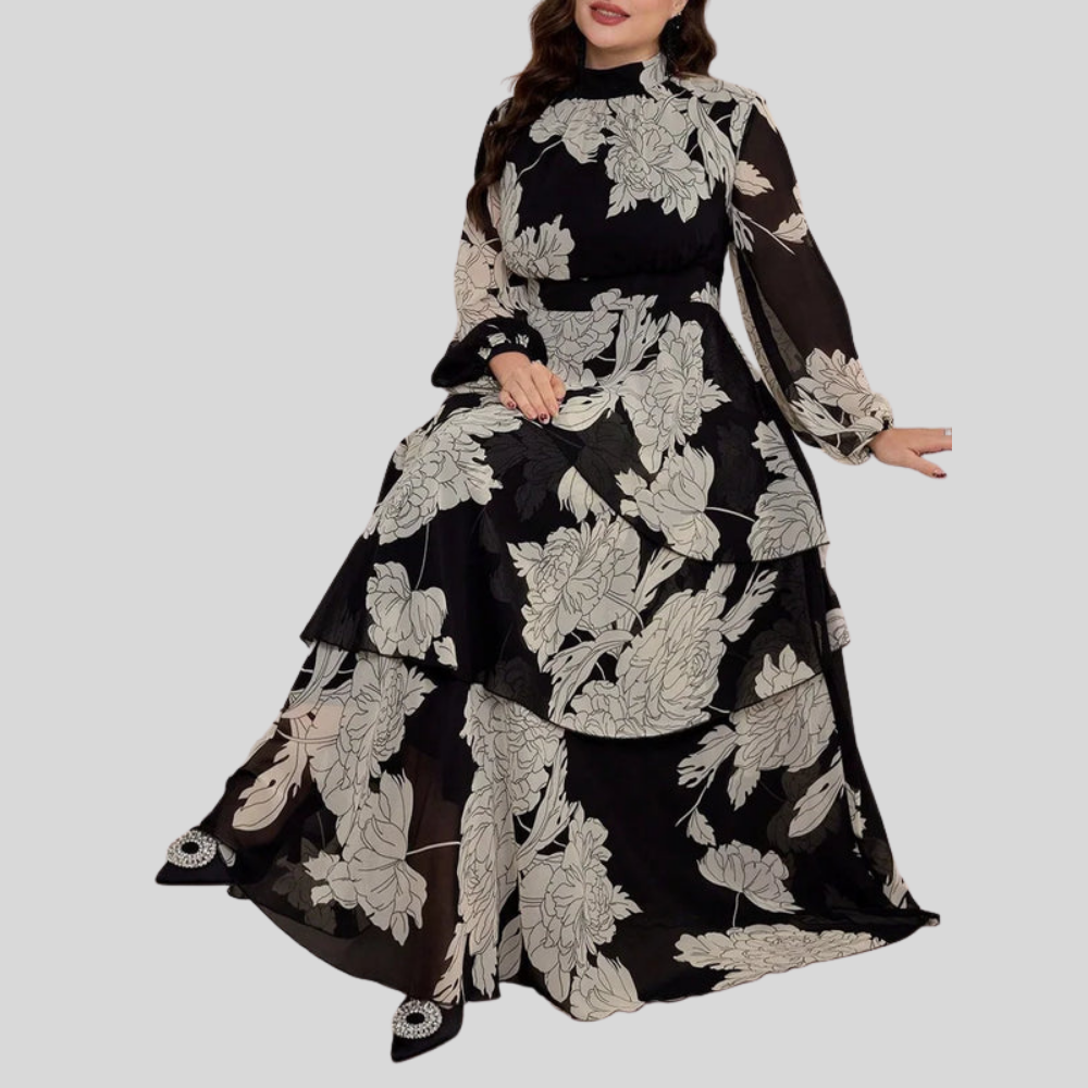 Layered Plus Size Maxi Dress