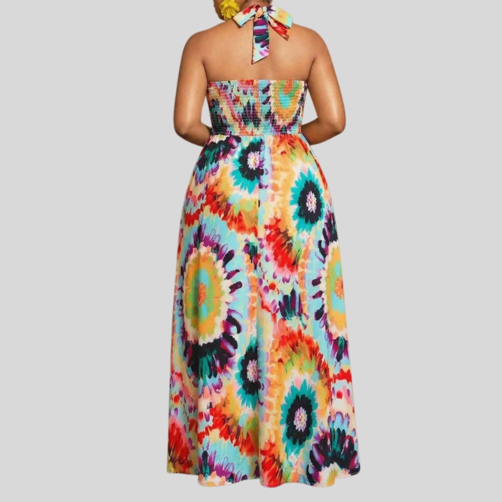 Plus Size Halter Maxi Dress