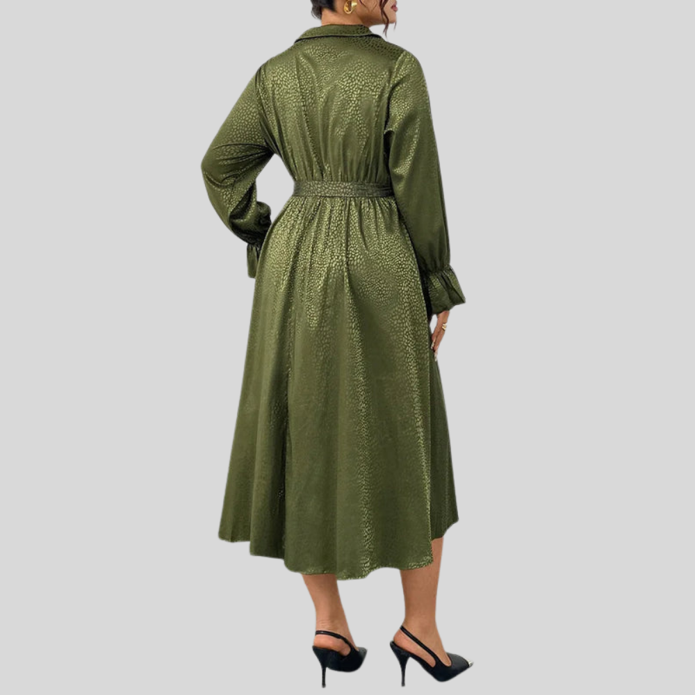 Surplice Plus Size Party Dress