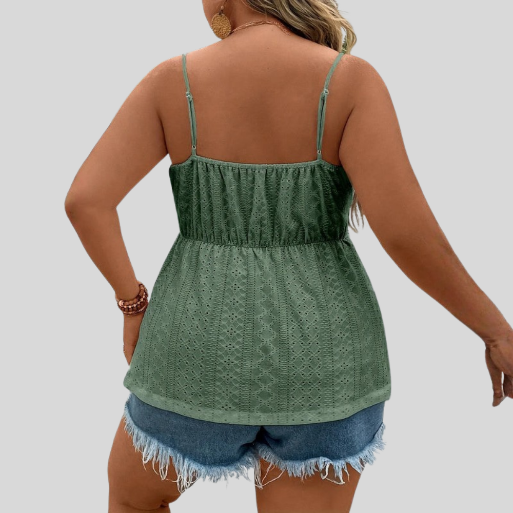 V Neck Plus Size Top