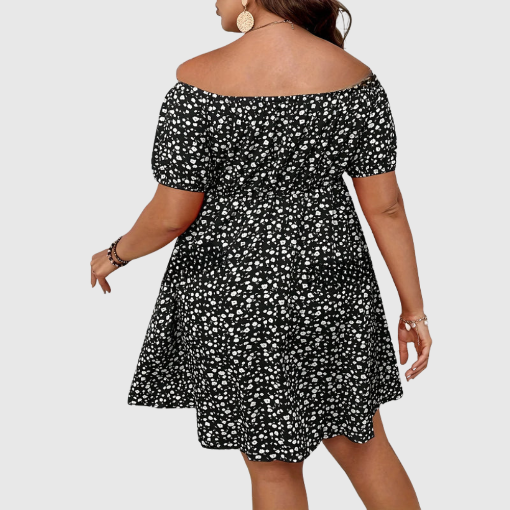 Vacation Floral Plus Size Dress