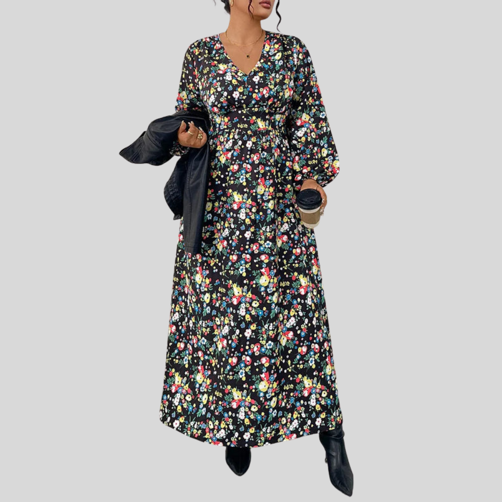 Floral Plus Size Maxi Dress