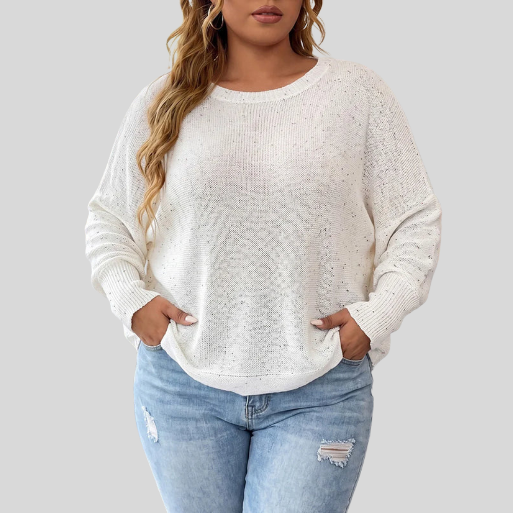 Sequin Batwing Plus Size Blouse