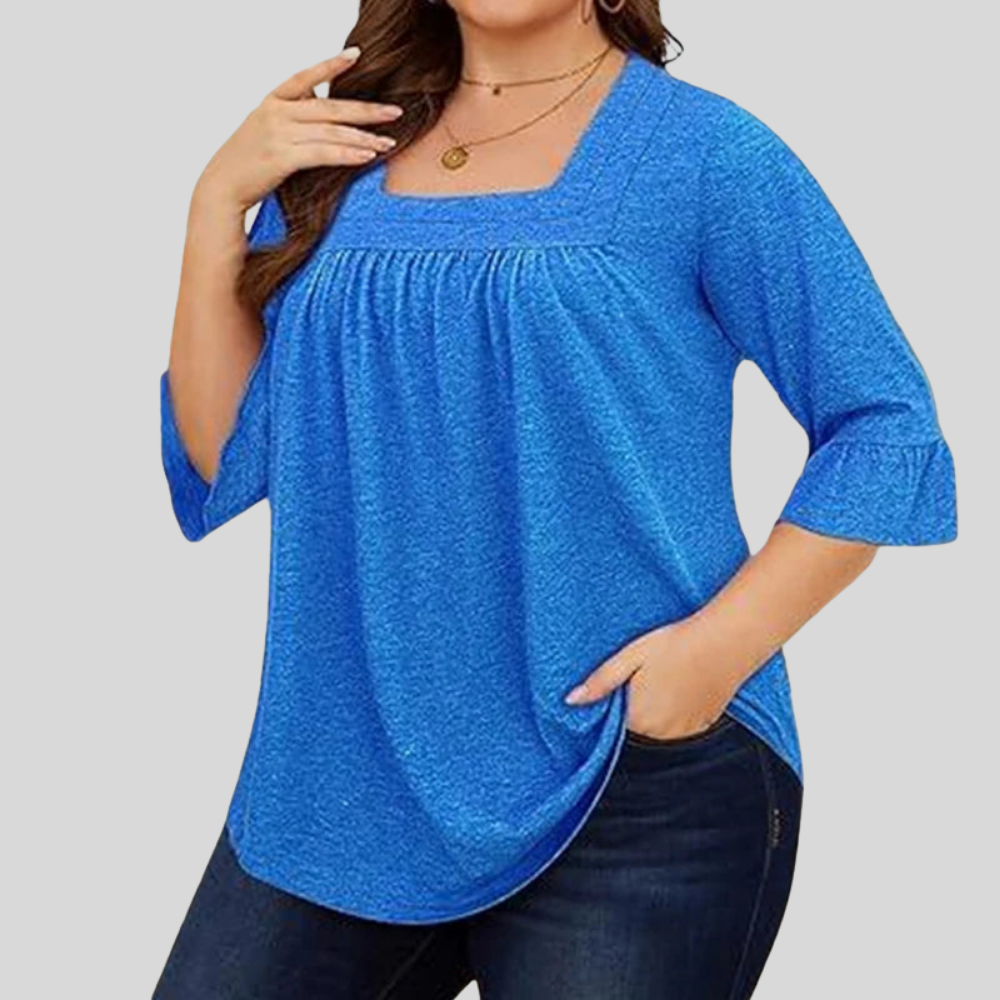 Plus Size Solid Casual Shirt
