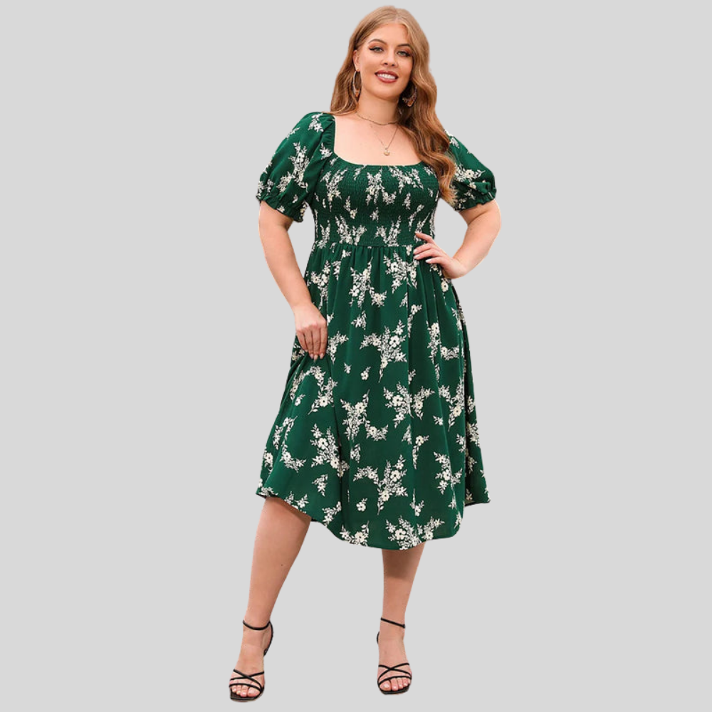 Plus Size Floral Boho Dress