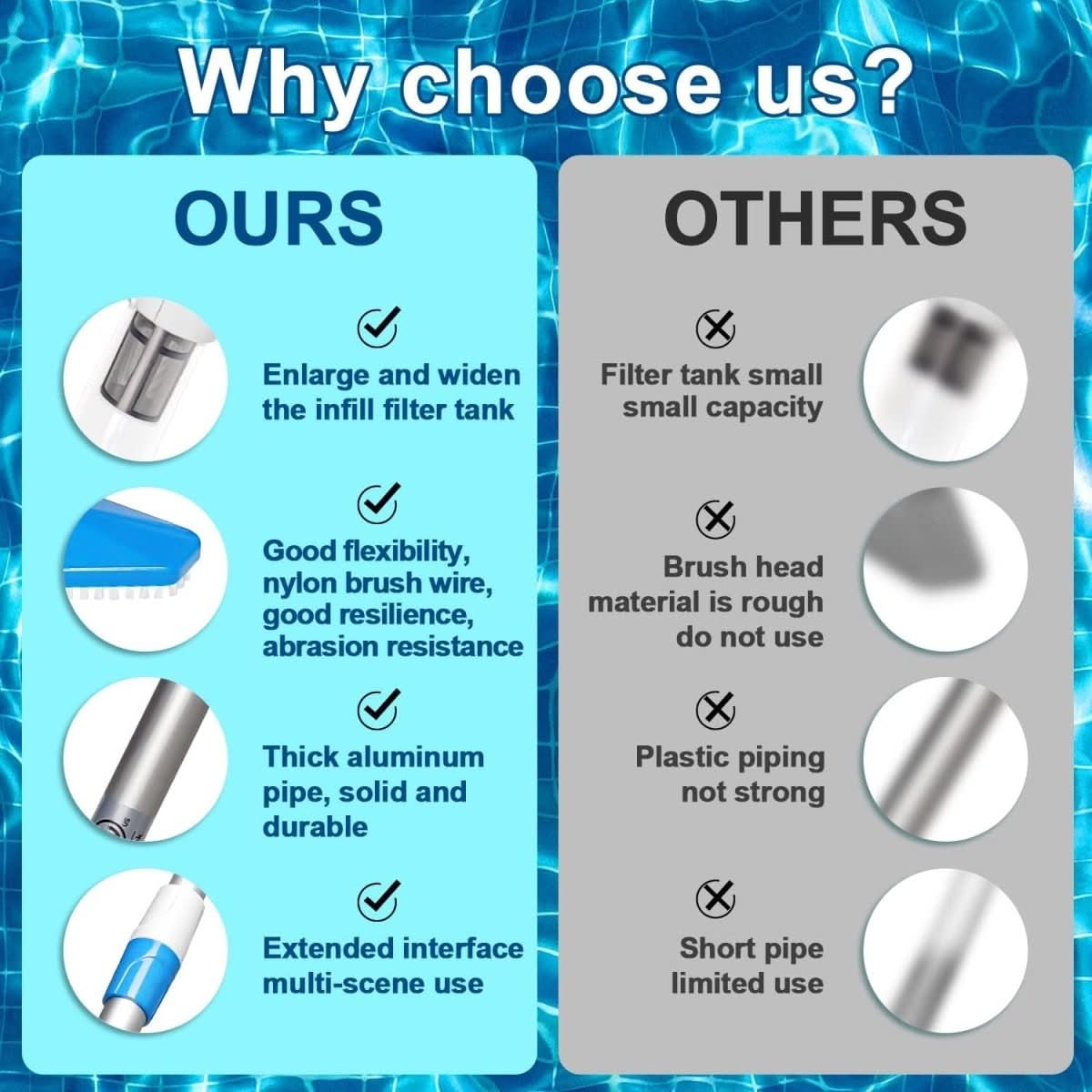 POOLIX - Cordless Pool Vacuum for Effortless Cleaning