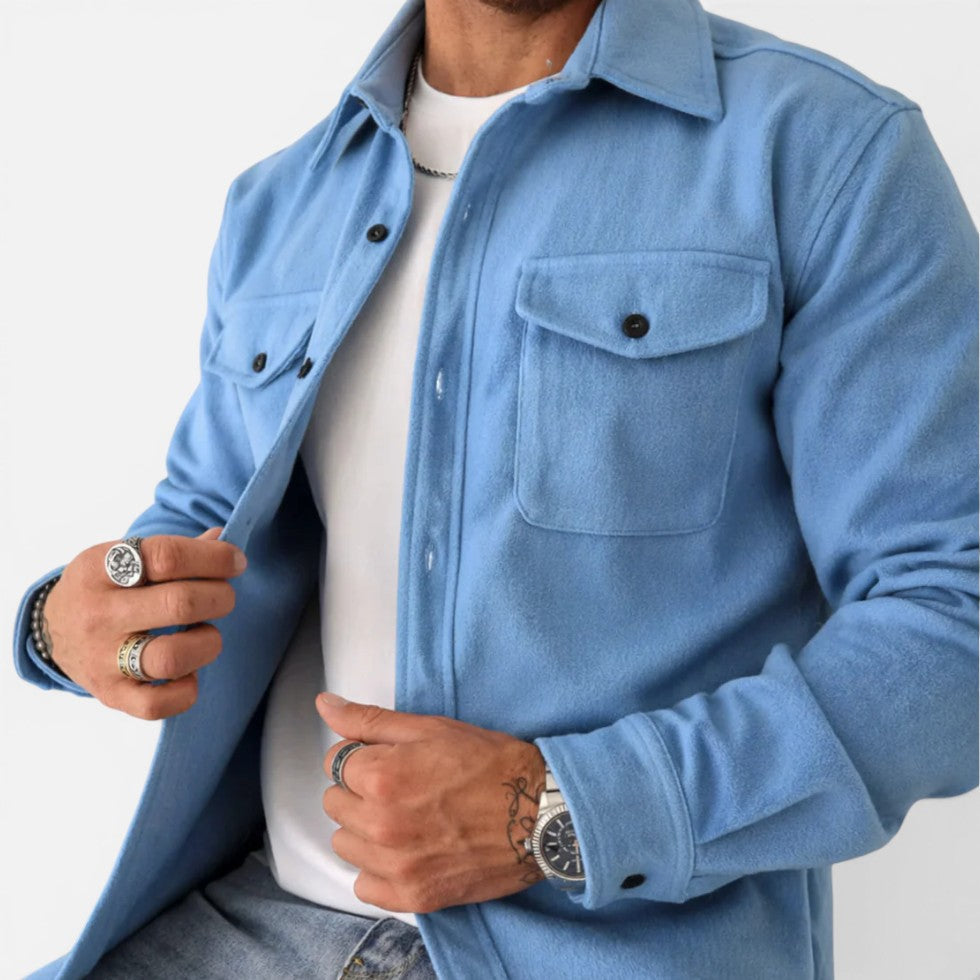 Overshirt/shirt jacket with chest pockets
