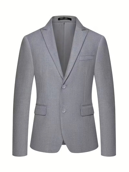 Slim Fit Double-Breasted Three-Piece Suit Set with Waistcoat for Men