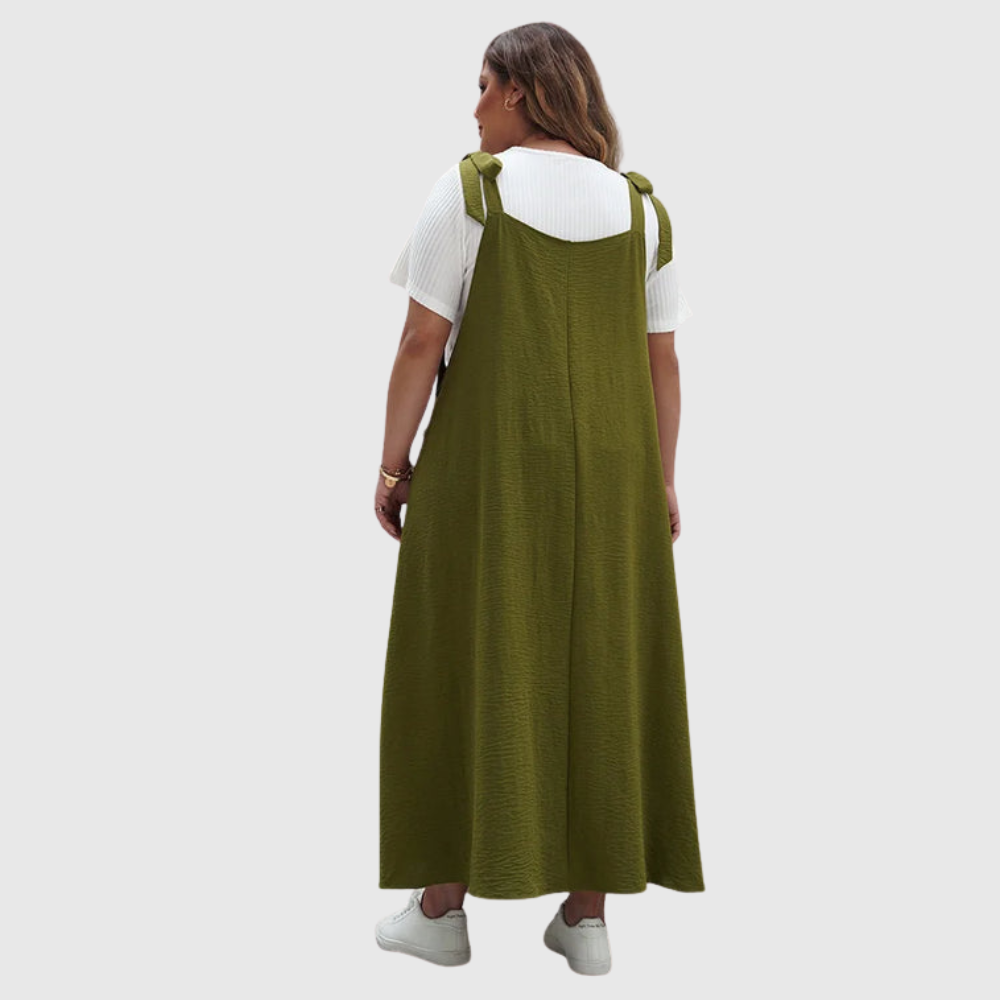 Tie Shoulder Plus Size Dress