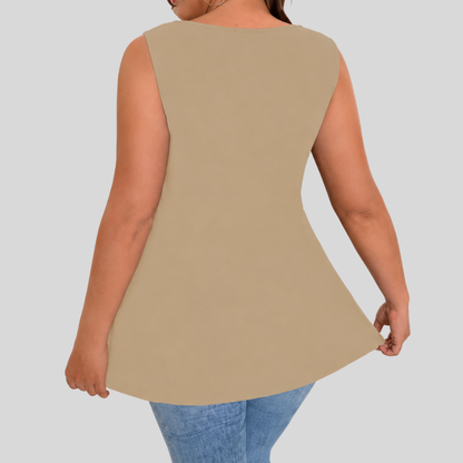 Square Neck Plus Size Top