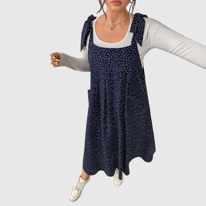Tie Shoulder Plus Size Dress