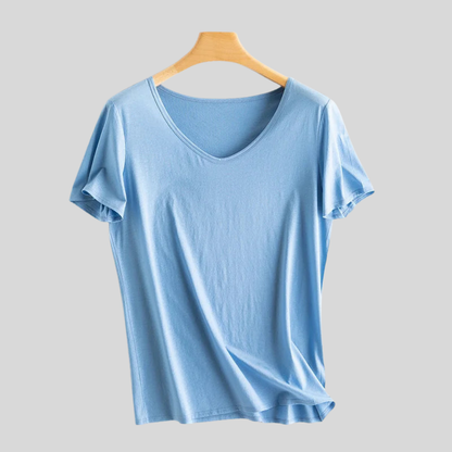 Casual V Neck T Shirt Top