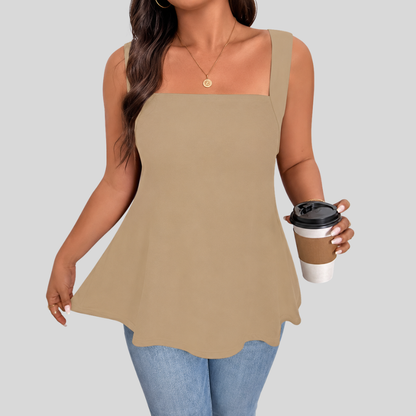 Square Neck Plus Size Top