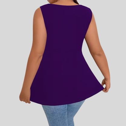 Square Neck Plus Size Top