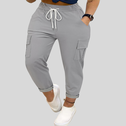 Pocket Detail Plus Size Pants