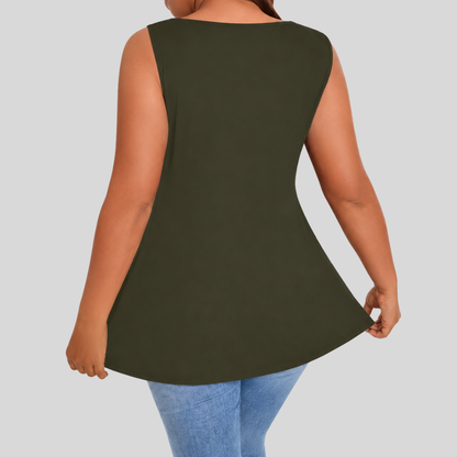 Square Neck Plus Size Top