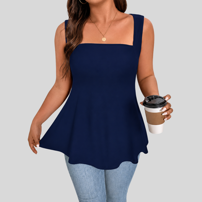 Square Neck Plus Size Top
