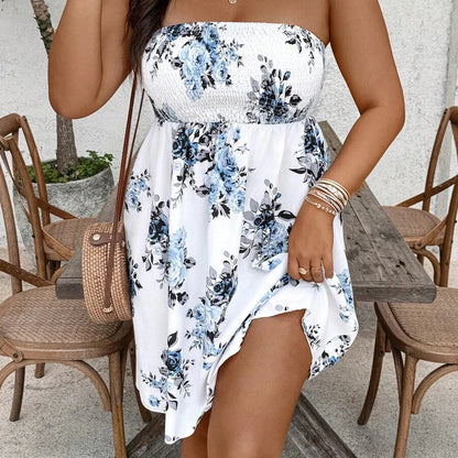 Floral Print Plus Size Sundresses