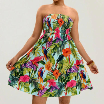 Floral Print Plus Size Sundresses