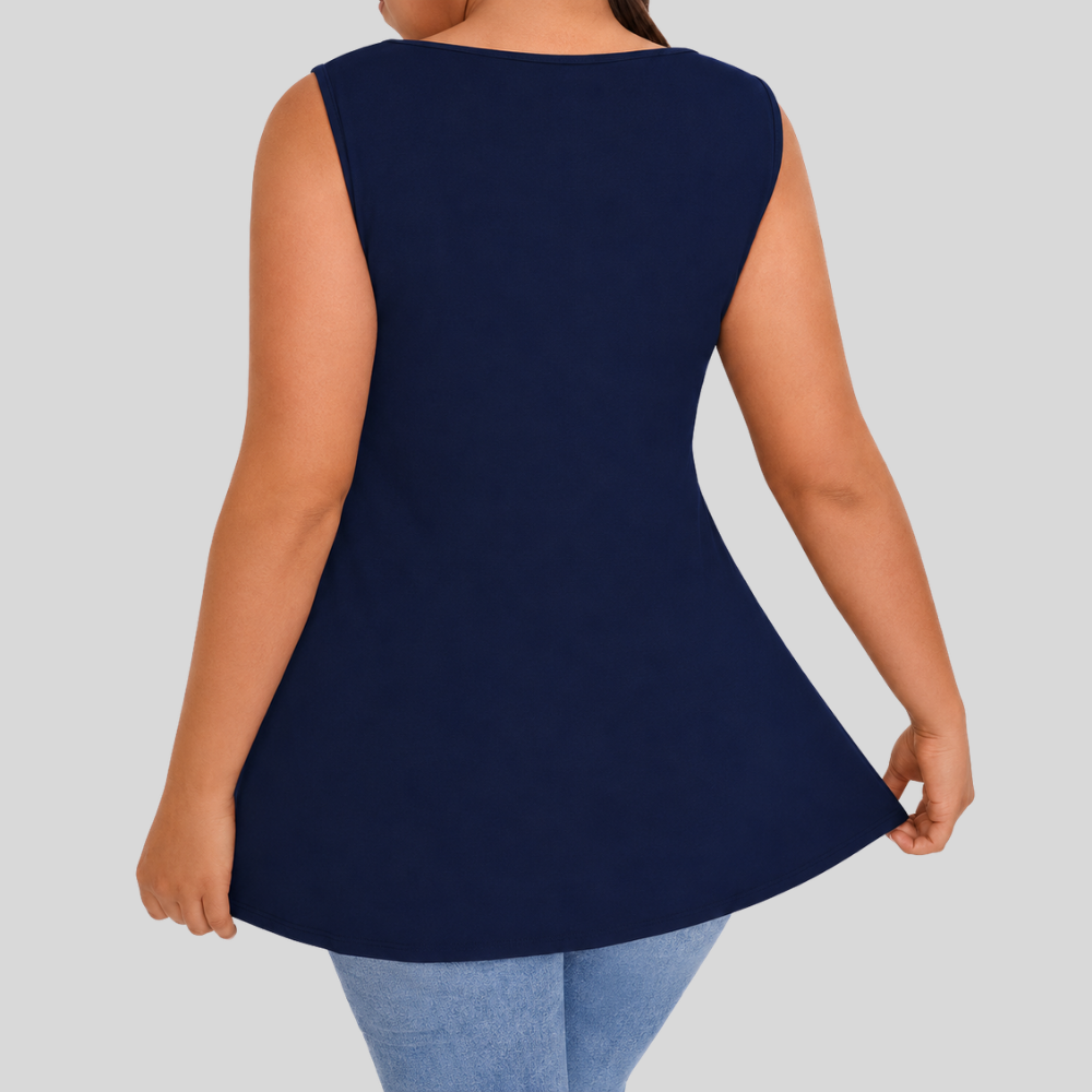 Square Neck Plus Size Top