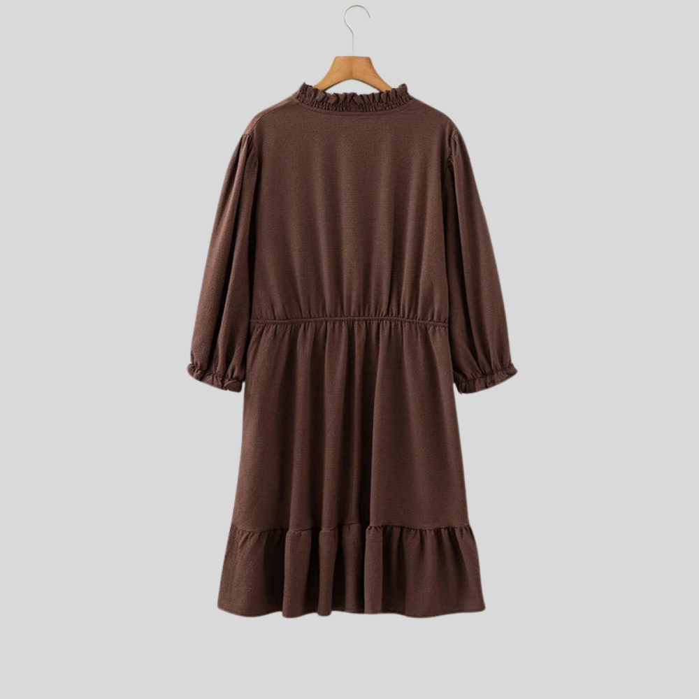 Plus Size Ruffle Casual Dress