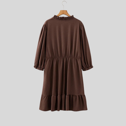 Plus Size Ruffle Casual Dress