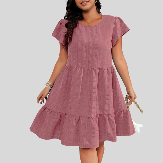 Plus Size Ruffle Summer Dress