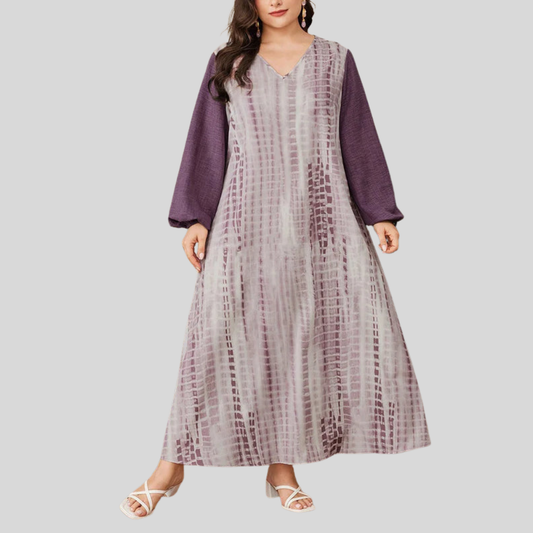 Tie Dye Plus Size Maxi Dress