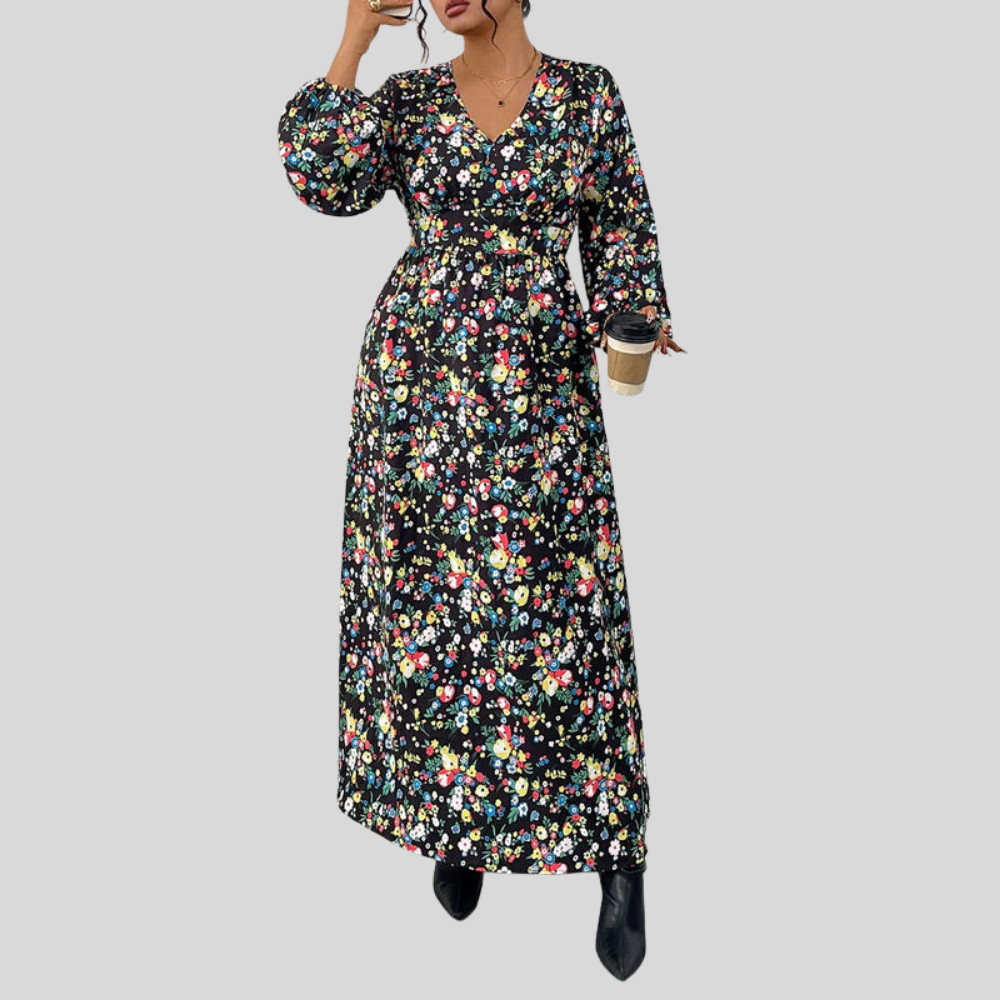 Floral Plus Size Maxi Dress