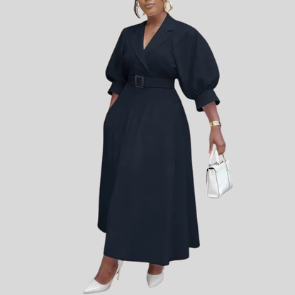 Plus Size A Line Midi Dress