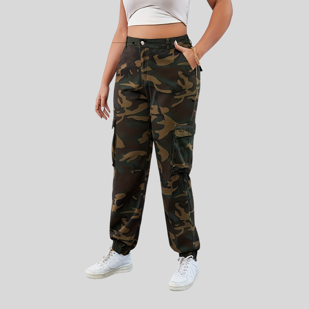 Utility Pocket Plus Size Pants