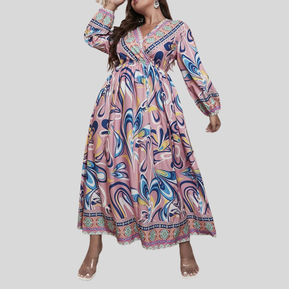 Plus Size Boho Maxi Dress