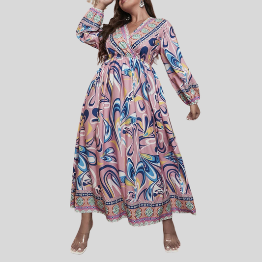 Plus Size Boho Maxi Dress