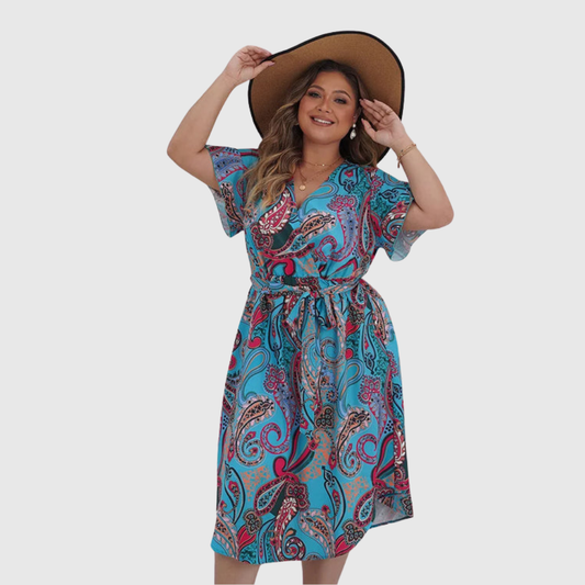 Paisley Plus Size Maxi Dress