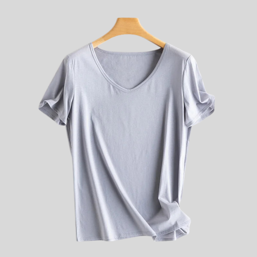 Casual V Neck T Shirt Top