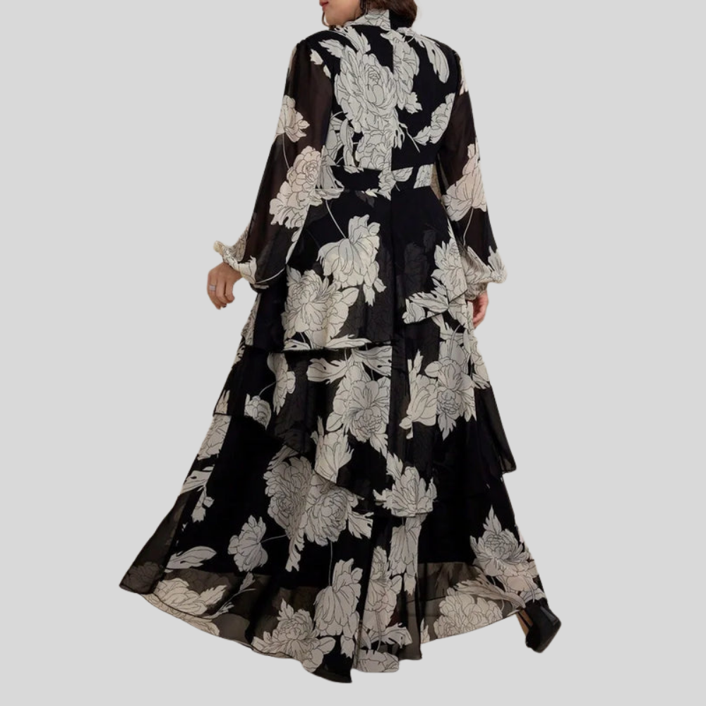 Layered Plus Size Maxi Dress