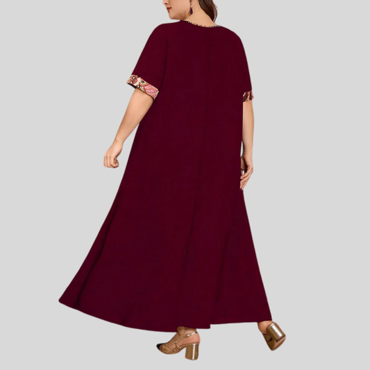 Plus Size Bohemian Maxi Dress