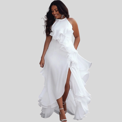 Formal Halter Plus Size Dress