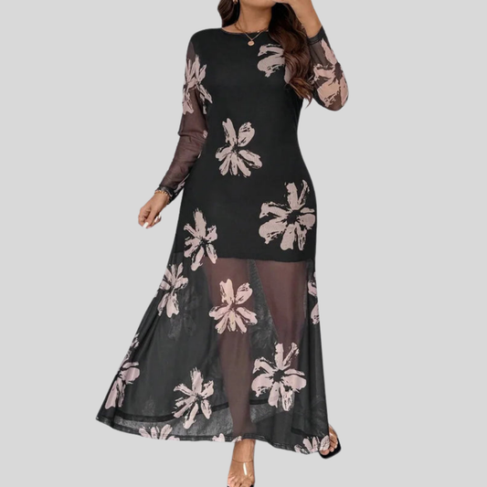 Plus Size Mermaid Maxi Dress