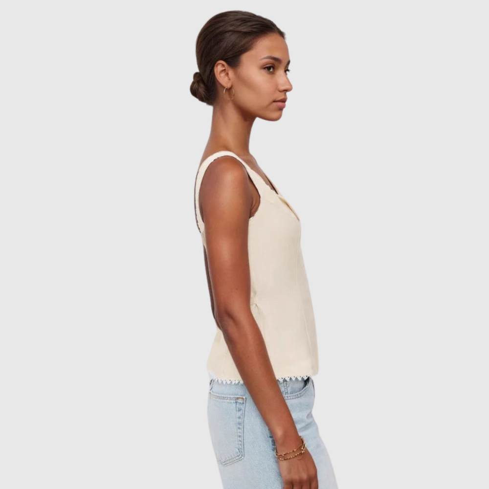 Elegant Lace Sleeveless Vest Top