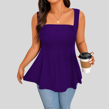 Square Neck Plus Size Top