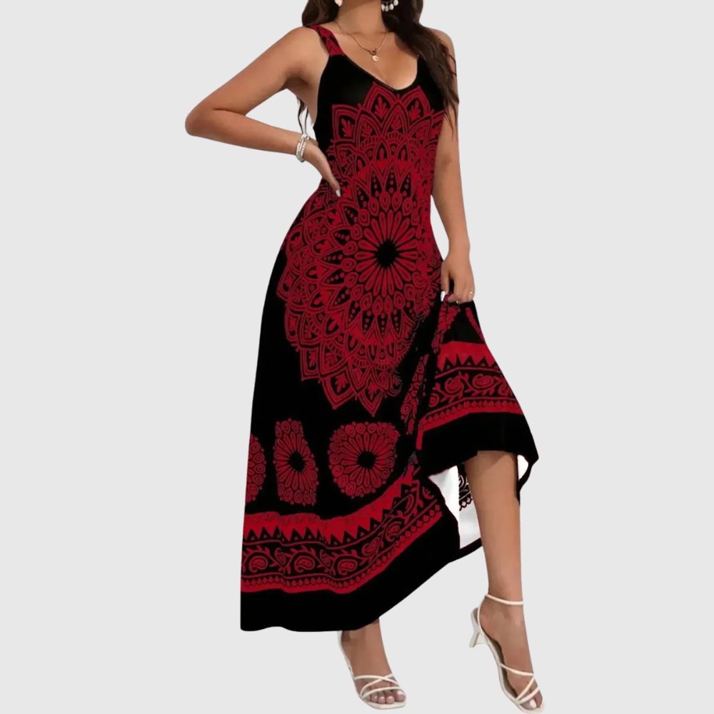 Backless Plus Size Maxi Dress