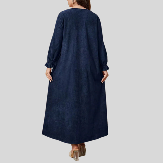 Jacquard Plus Size Maxi Dress