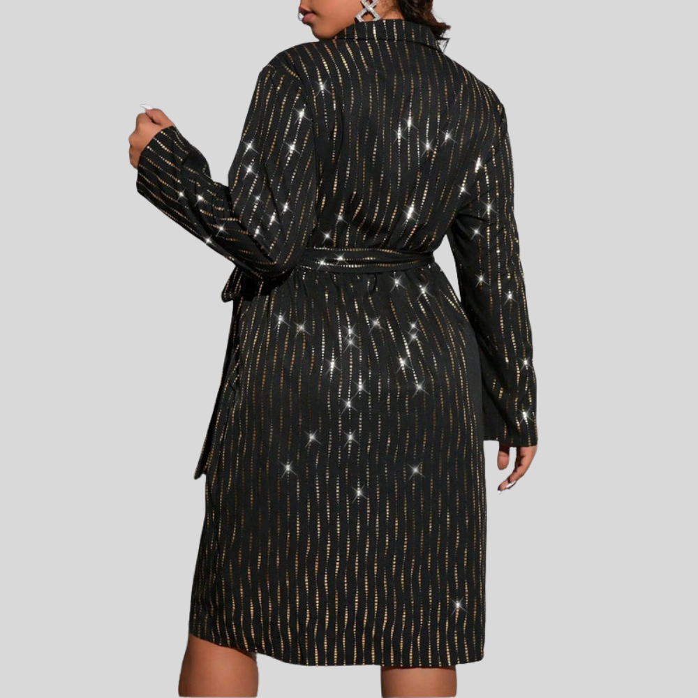Plus Size Belted Summer Dress