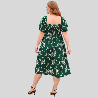 Plus Size Floral Boho Dress