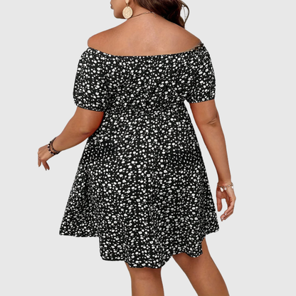 Bloom Print Plus Size Summer Dress