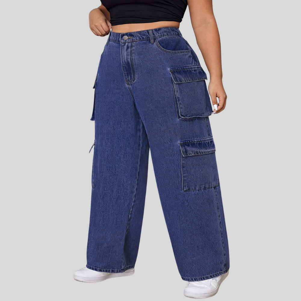 Mid Rise Workwear Pocket Jeans