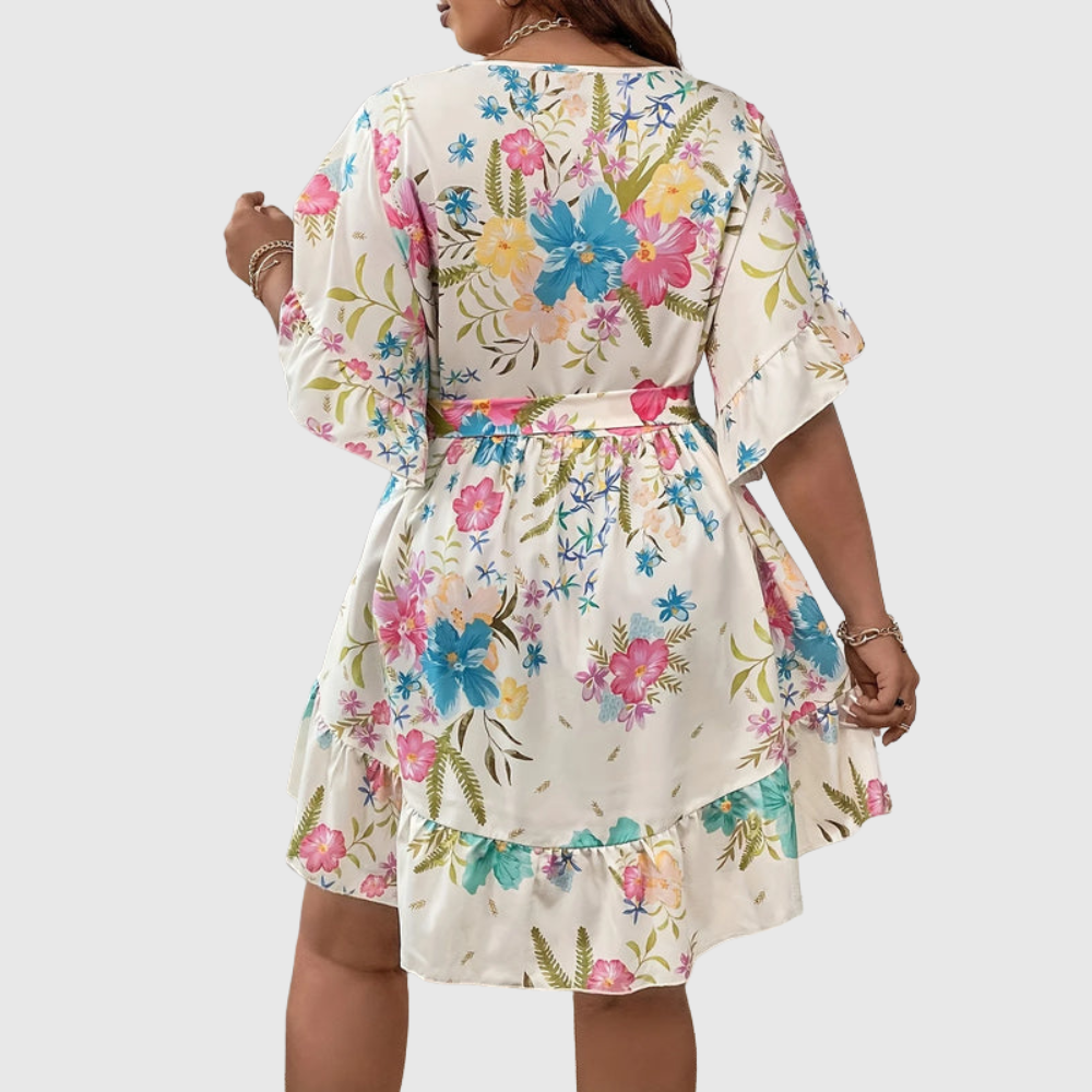 Vibrant Plus Size Vacation Dress
