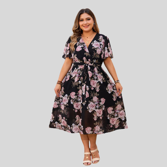 Floral Plus Size Summer Dress